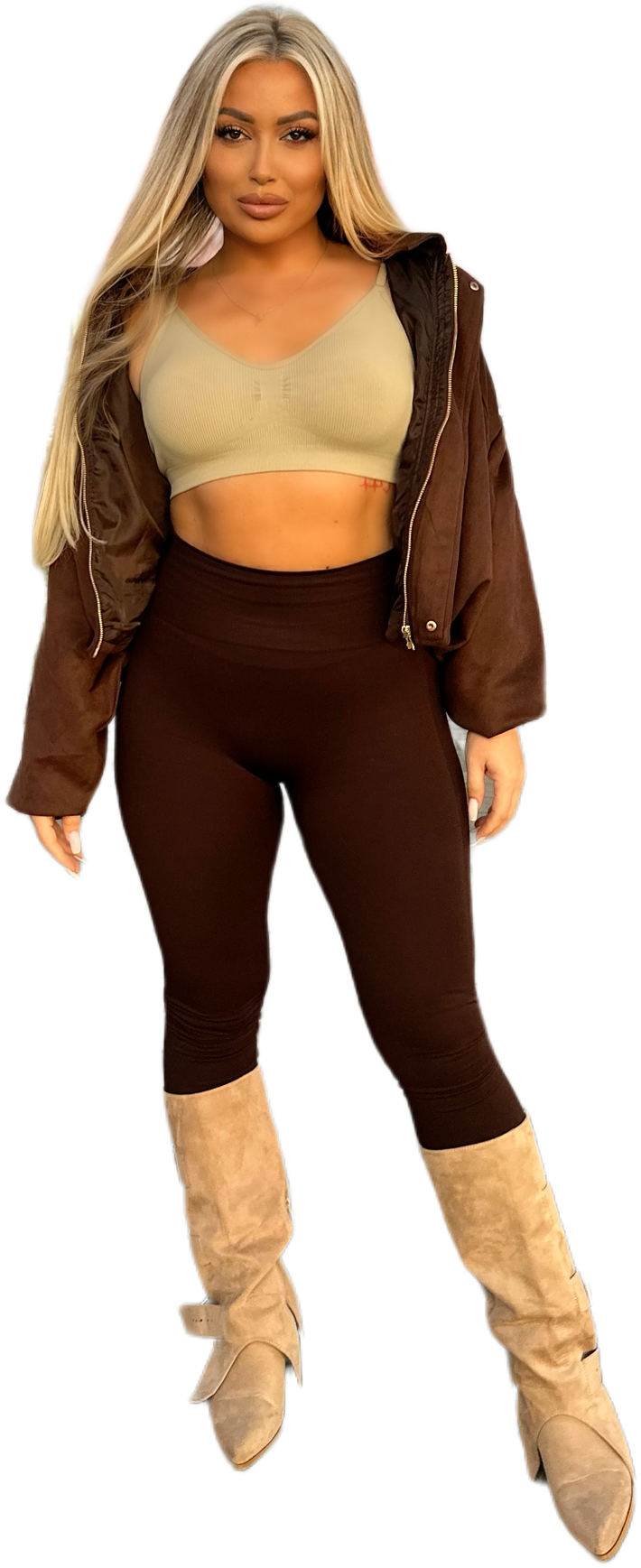 Oly push up tajice smeđe